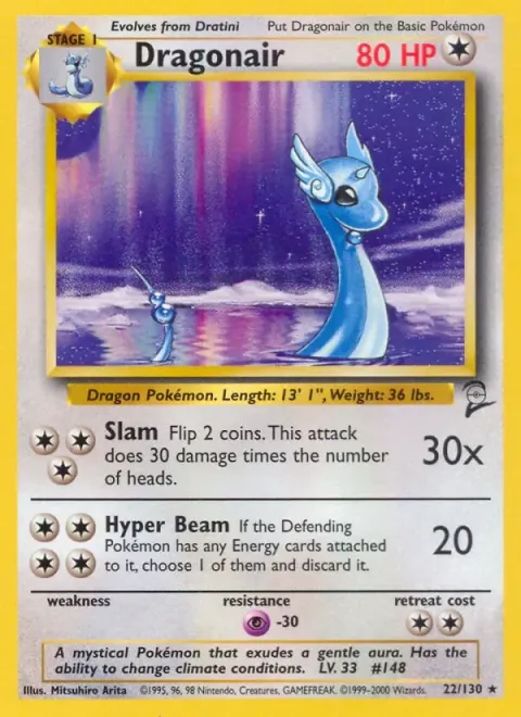 Carte Pokémon Draco 022/130, extension Set de Base 2 (sortie anglaise)