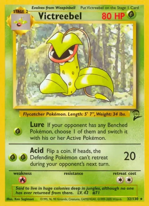Carte Pokémon Empiflor 032/130, extension Set de Base 2 (sortie anglaise)