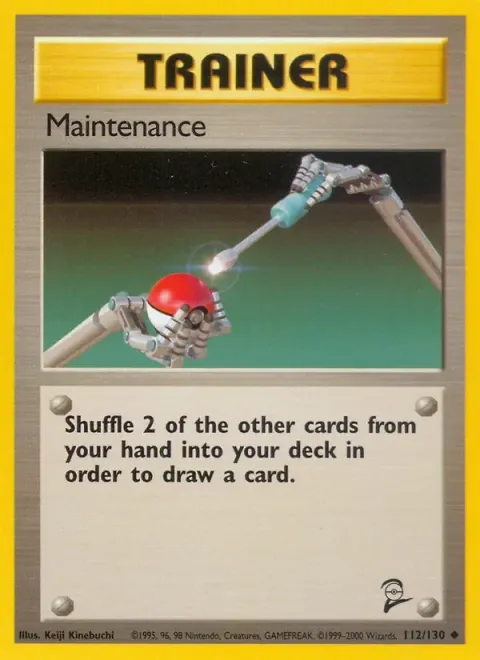 Carte Pokémon Entretien 112/130, extension Set de Base 2 (sortie anglaise)