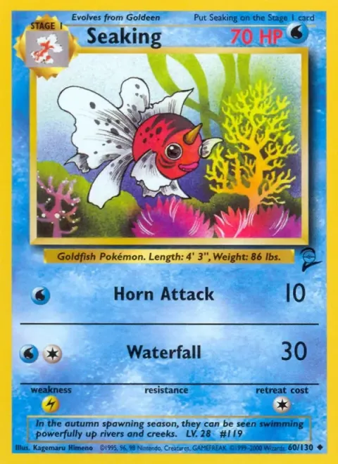 Carte Pokémon Poissoroy 060/130, extension Set de Base 2 (sortie anglaise)