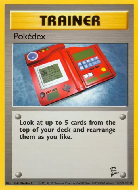 Carte Pokémon Pokédex 115/130, extension Set de Base 2 (sortie anglaise)
