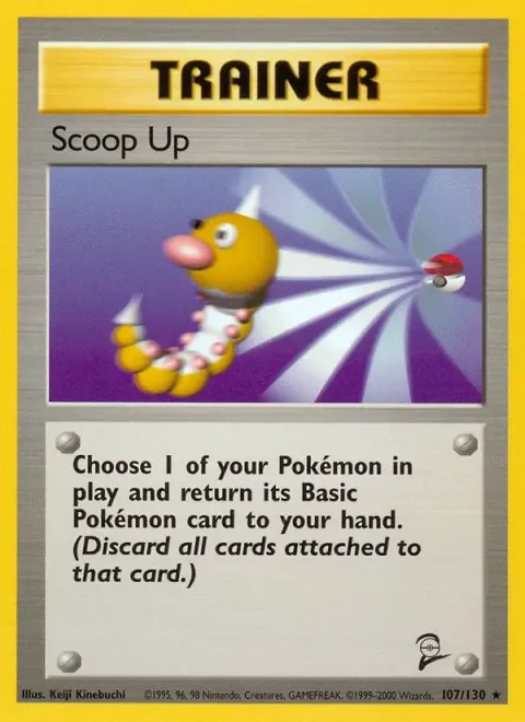 Carte Pokémon Rappel 107/130, extension Set de Base 2 (sortie anglaise)
