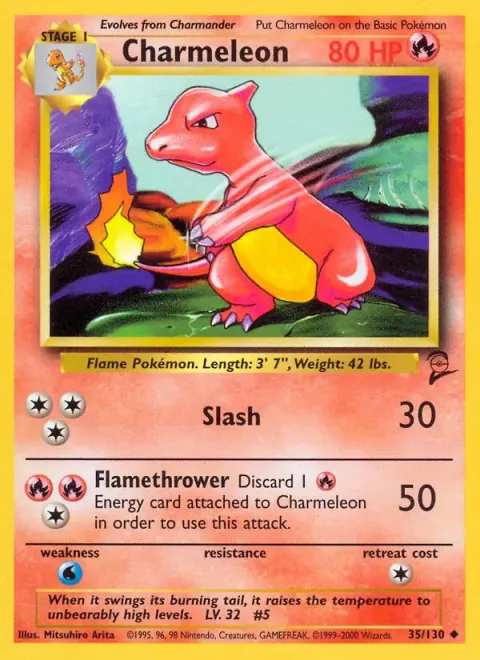 Carte Pokémon Reptincel 035/130, extension Set de Base 2 (sortie anglaise)