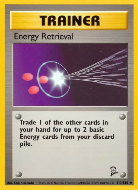 Carte Pokémon Sauvegarde d’Énergie 110/130, extension Set de Base 2 (sortie anglaise)