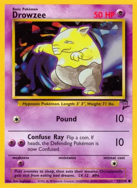 Carte Pokémon Soporifik 073/130, extension Set de Base 2 (sortie anglaise)
