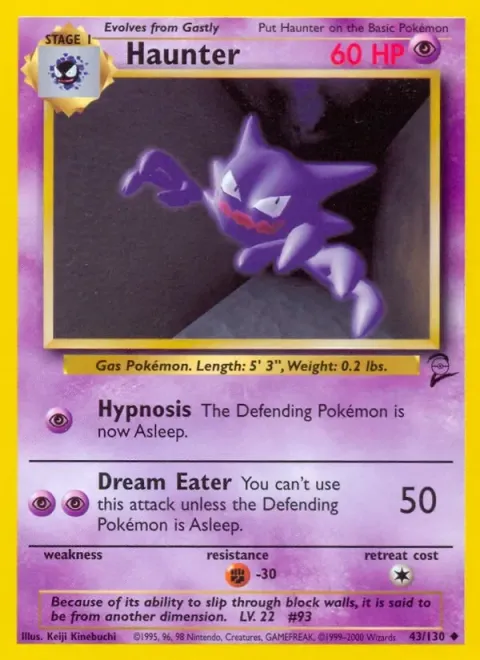 Carte Pokémon Spectrum 043/130, extension Set de Base 2 (sortie anglaise)