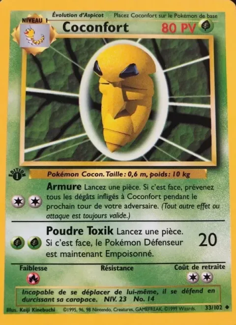 Carte Pokémon Coconfort 033/102, extension Set de Base