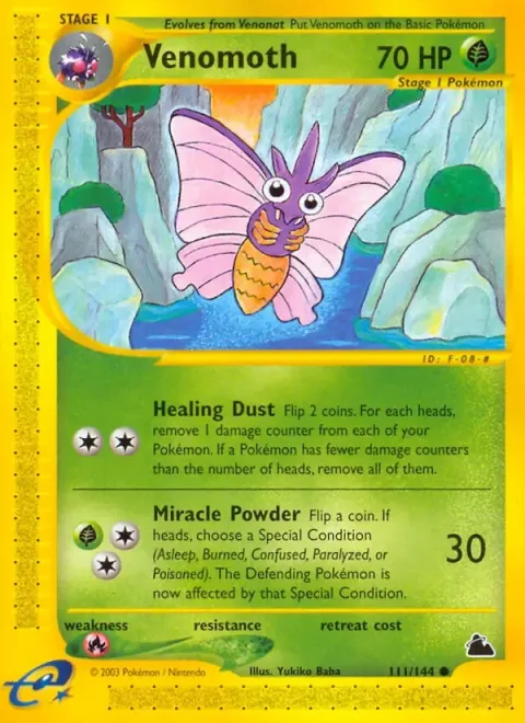 Carte Pokémon Aéromite 111/144, extension Skyridge (sortie anglaise)