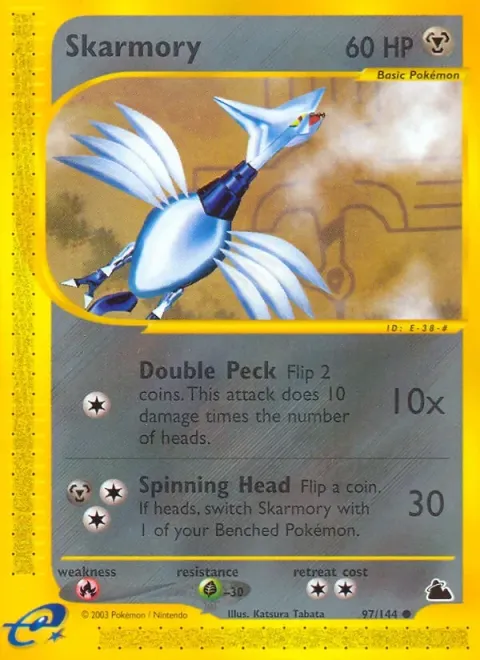 Carte Pokémon Airmure 097/144, extension Skyridge (sortie anglaise)