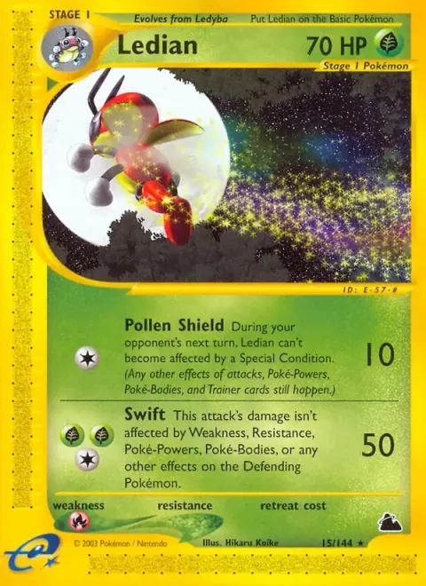 Carte Pokémon Coxyclaque 015/144, extension Skyridge (sortie anglaise)