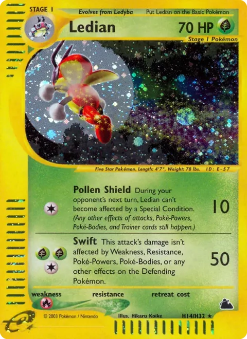 Carte Pokémon Coxyclaque H14/H32, extension Skyridge (sortie anglaise)