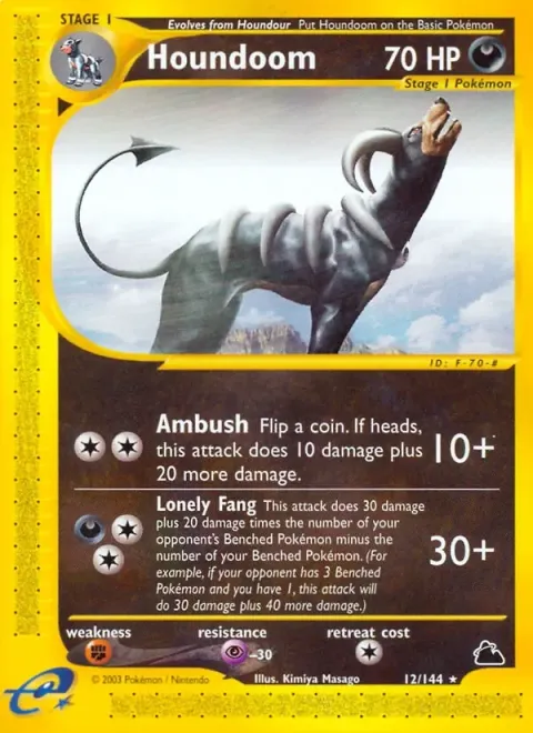 Carte Pokémon Démolosse 012/144, extension Skyridge (sortie anglaise)