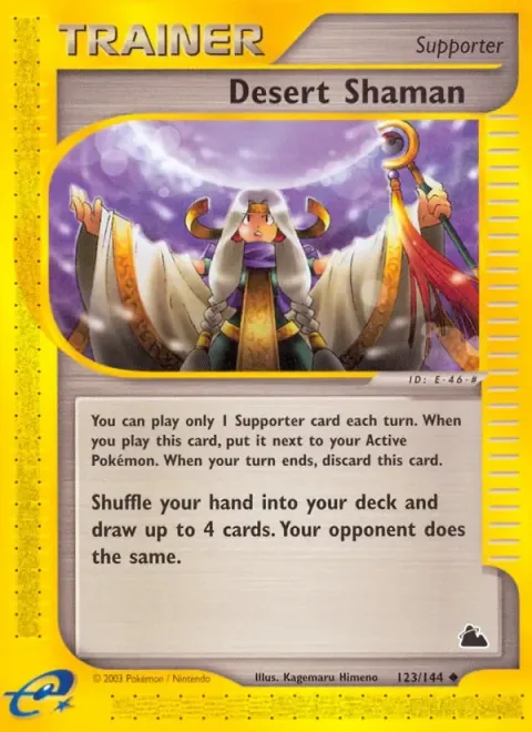 Carte Pokémon Desert Shaman 123/144, extension Skyridge (sortie anglaise)
