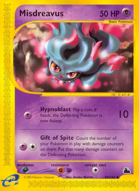 Carte Pokémon Feuforêve 039/144, extension Skyridge (sortie anglaise)