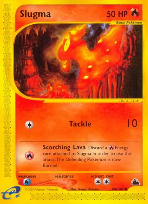 Carte Pokémon Limagma 098/144, extension Skyridge (sortie anglaise)