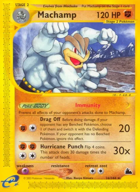 Carte Pokémon Mackogneur 016/144, extension Skyridge (sortie anglaise)