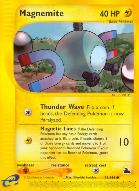 Carte Pokémon Magnéti 076/144, extension Skyridge (sortie anglaise)