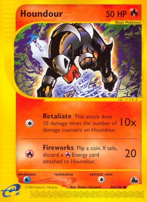 Carte Pokémon Malosse 066/144, extension Skyridge (sortie anglaise)