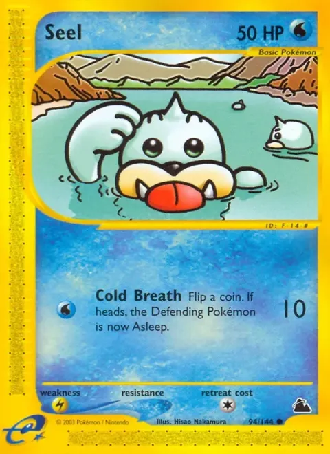 Carte Pokémon Otaria 094/144, extension Skyridge (sortie anglaise)