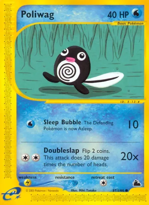 Carte Pokémon Ptitard 087/144, extension Skyridge (sortie anglaise)