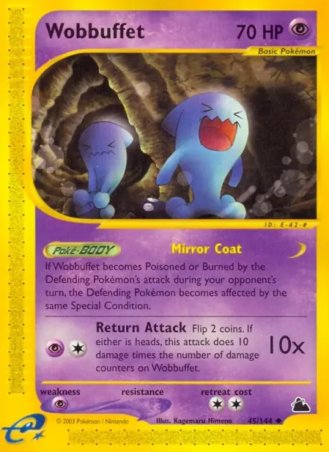 Carte Pokémon Qulbutoké 045/144, extension Skyridge (sortie anglaise)