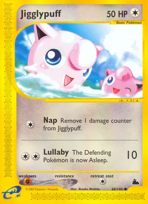 Carte Pokémon Rondoudou 068/144, extension Skyridge (sortie anglaise)