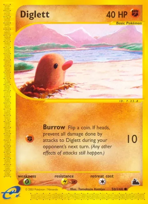 Carte Pokémon Taupiqueur 050/144, extension Skyridge (sortie anglaise)