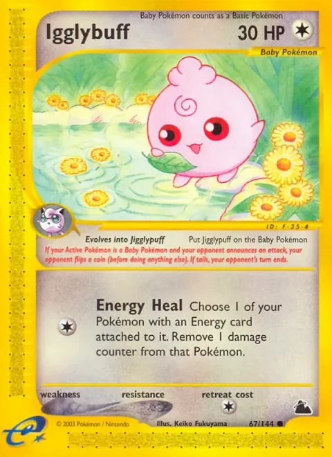Carte Pokémon Toudoudou 067/144, extension Skyridge (sortie anglaise)