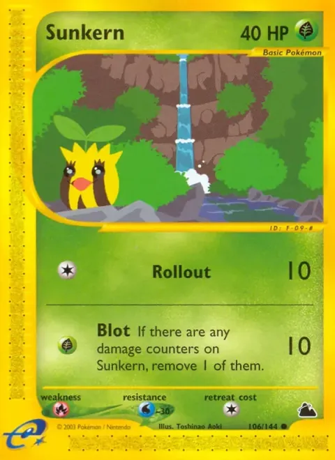 Carte Pokémon Tournegrin 106/144, extension Skyridge (sortie anglaise)