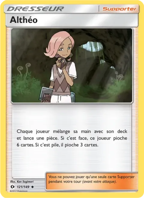 Carte Pokémon Althéo 121/149, extension Soleil et Lune