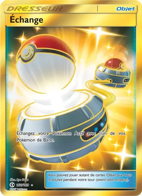Carte Pokémon Échange 160/149, extension Soleil et Lune