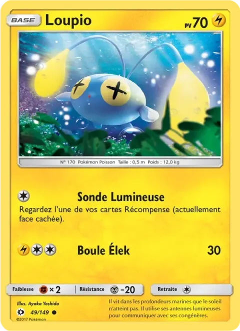 Carte Pokémon Loupio 049/149, extension Soleil et Lune