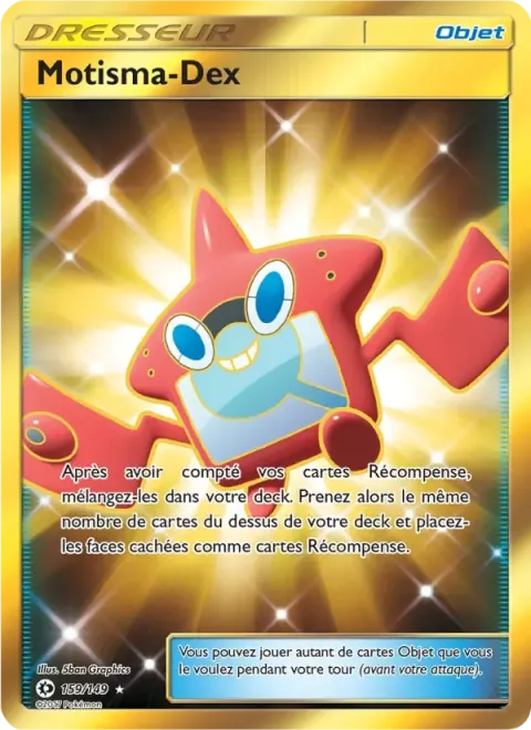 Carte Pokémon Motisma-Dex 159/149, extension Soleil et Lune