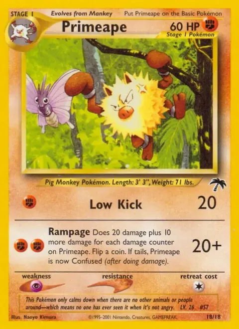 Carte Pokémon Colossinge 018/018, extension Southern Islands (sortie anglaise)