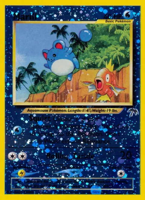 Carte Pokémon Marill 011/018, extension Southern Islands (sortie anglaise)