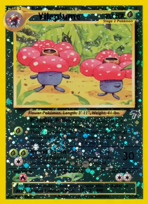 Carte Pokémon Raflésia 017/018, extension Southern Islands (sortie anglaise)