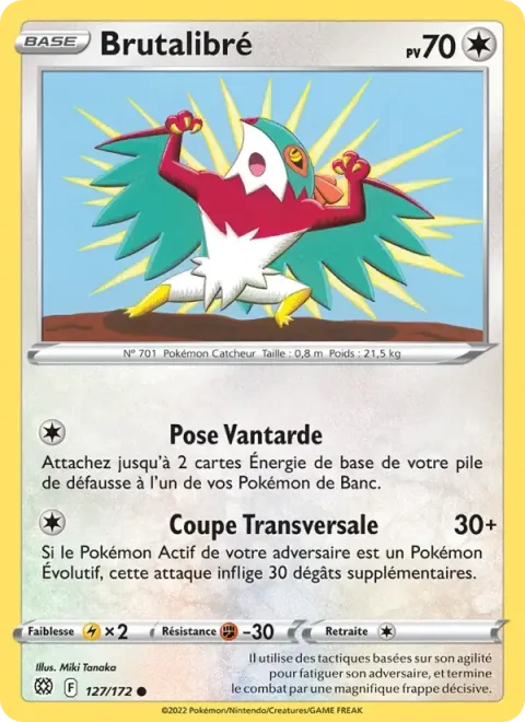 Carte Pokémon Brutalibré 127/172, extension Stars Étincelantes