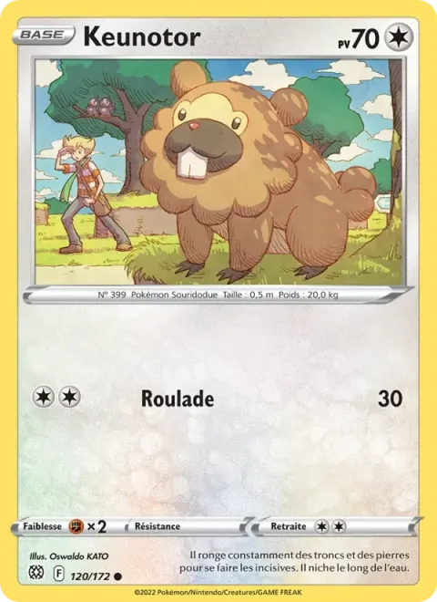 Carte Pokémon Keunotor 120/172, extension Stars Étincelantes