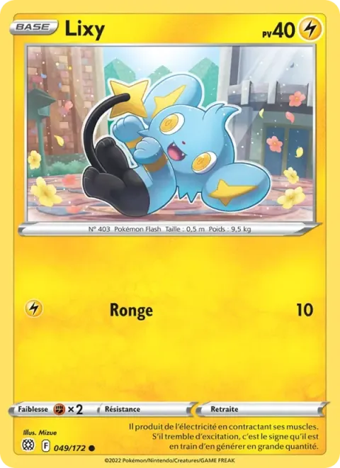 Carte Pokémon Lixy 049/172, extension Stars Étincelantes