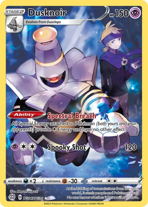 Carte Pokémon Noctunoir TG06/TG30, extension Stars Étincelantes
