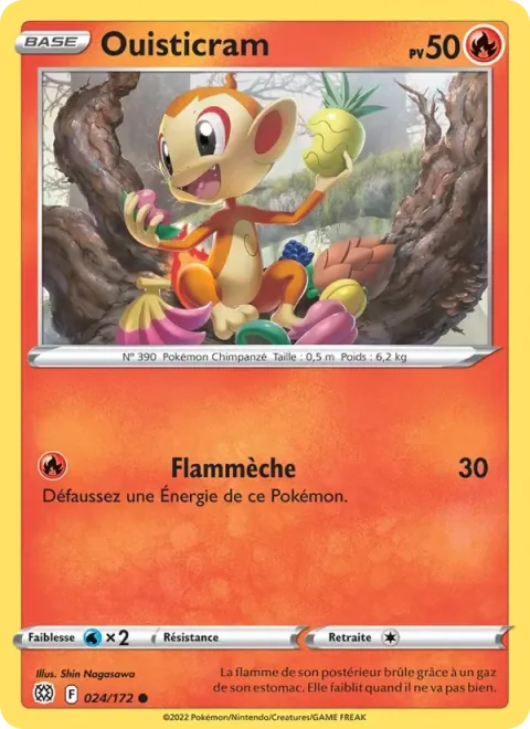 Carte Pokémon Ouisticram 024/172, extension Stars Étincelantes