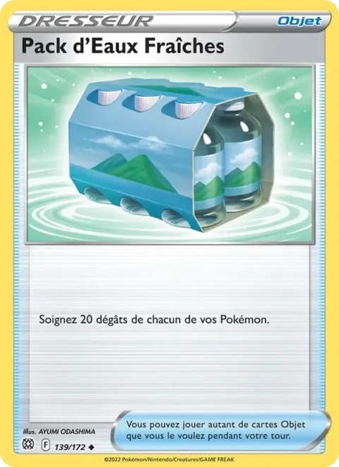 Carte Pokémon Pack d’Eaux Fraîches 139/172, extension Stars Étincelantes