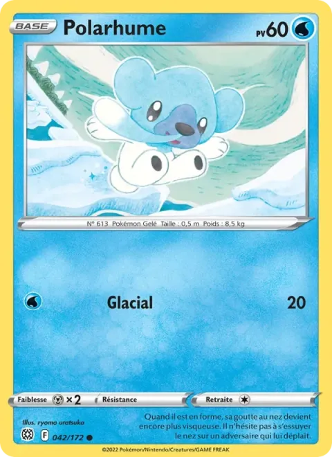 Carte Pokémon Polarhume 042/172, extension Stars Étincelantes