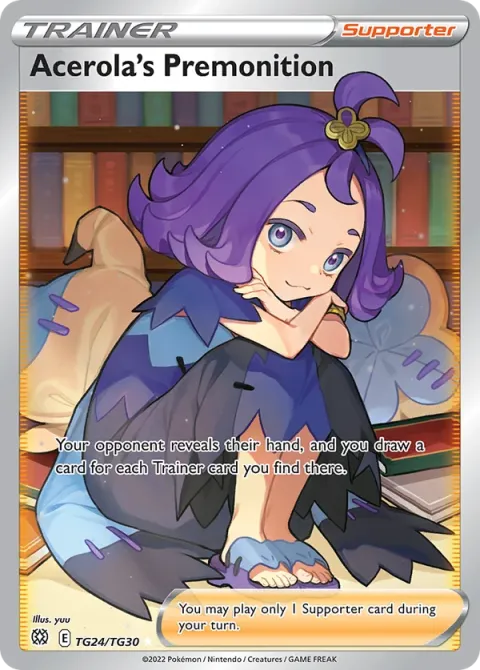 Carte Pokémon Prémonition de Margie TG24/TG30, extension Stars Étincelantes