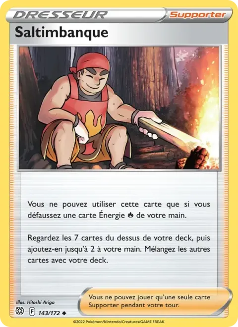 Carte Pokémon Saltimbanque 143/172, extension Stars Étincelantes