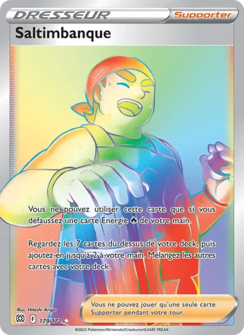 Carte Pokémon Saltimbanque 179/172, extension Stars Étincelantes