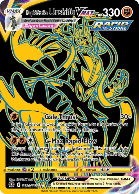 Carte Pokémon Shifours Mille Poings VMAX TG30/TG30, extension Stars Étincelantes