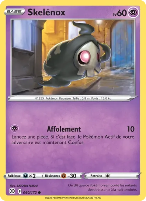 Carte Pokémon Skelénox 060/172, extension Stars Étincelantes