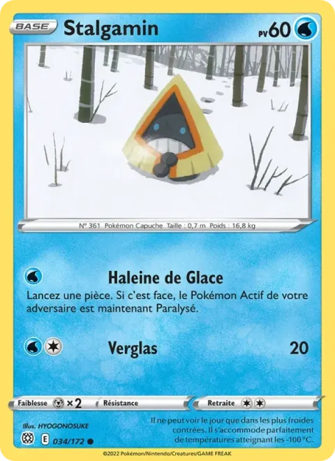 Carte Pokémon Stalgamin 034/172, extension Stars Étincelantes