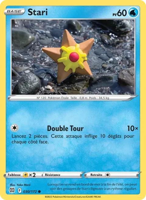 Carte Pokémon Stari 030/172, extension Stars Étincelantes